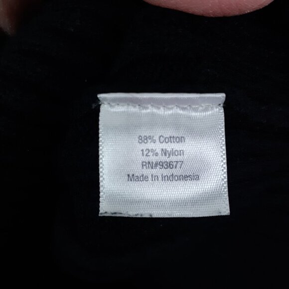 St Johns Bay Womens Cable Knit Sweater S Fitted Black Long Sleeve 269A - Picture 5 of 6